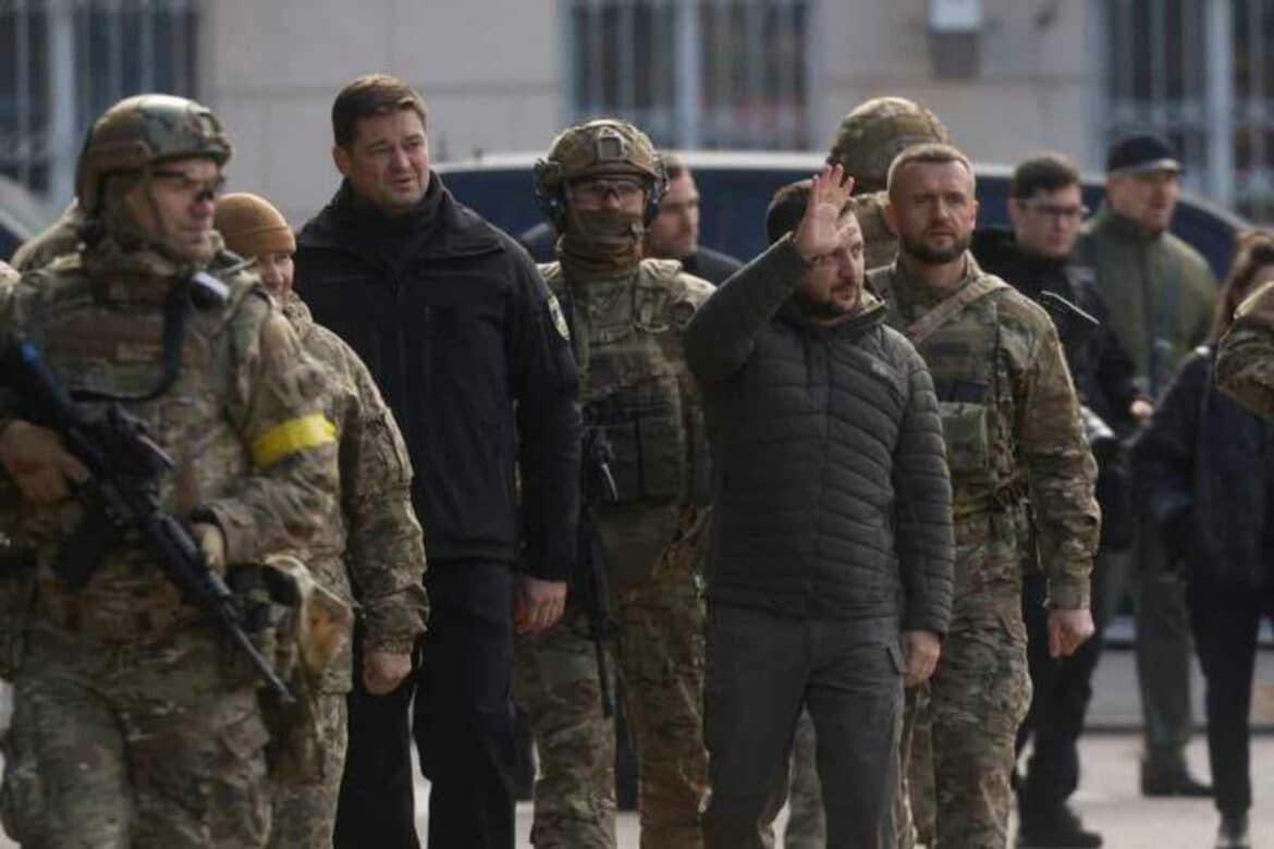 „Nie można zabić Ukrainy” mówi Zełenski żołnierzom w Chersoniu