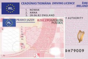 Jak wymienić prawo jazdy na irlandzkie